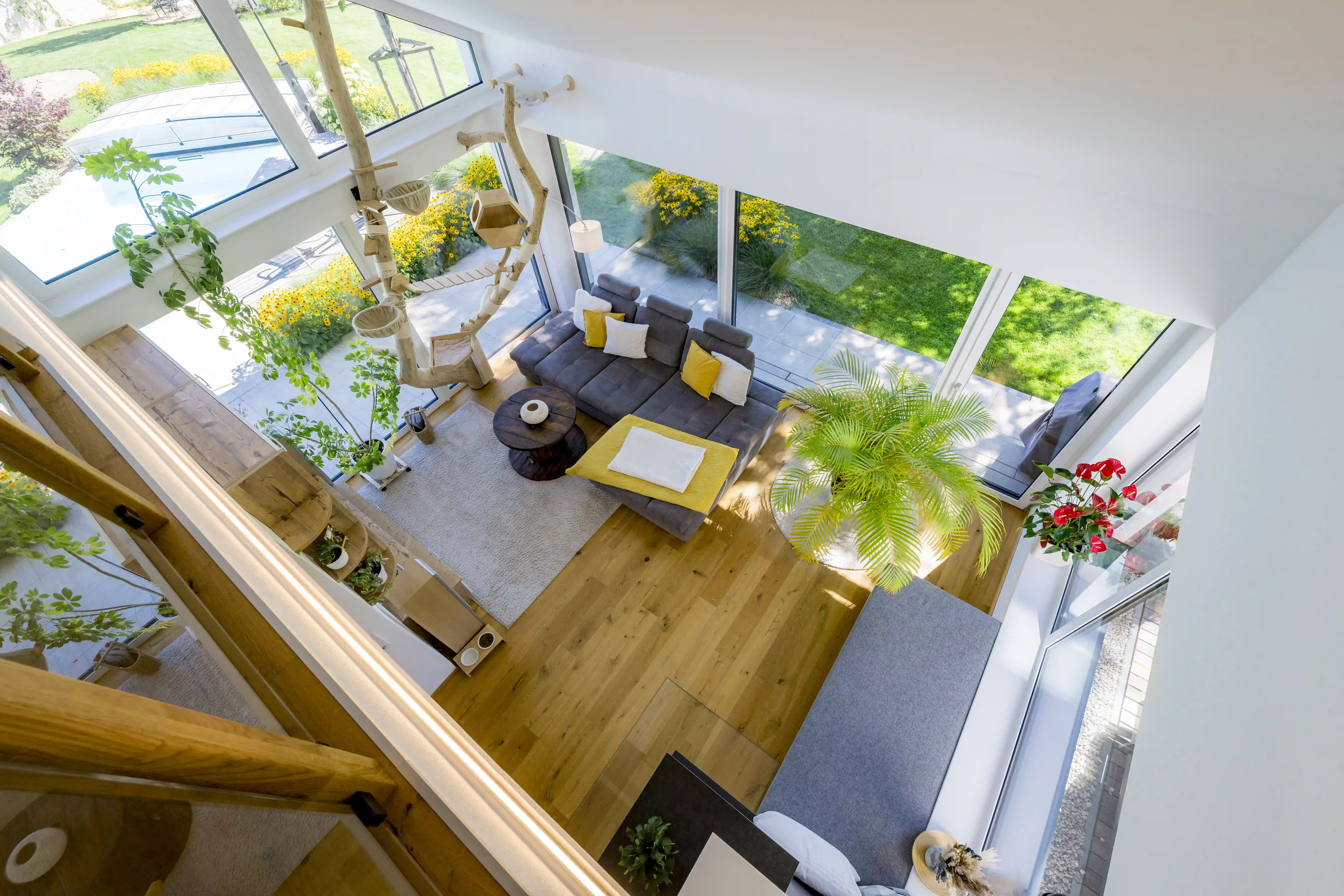 Kundenhaus mit Galerie im Wohnbereich