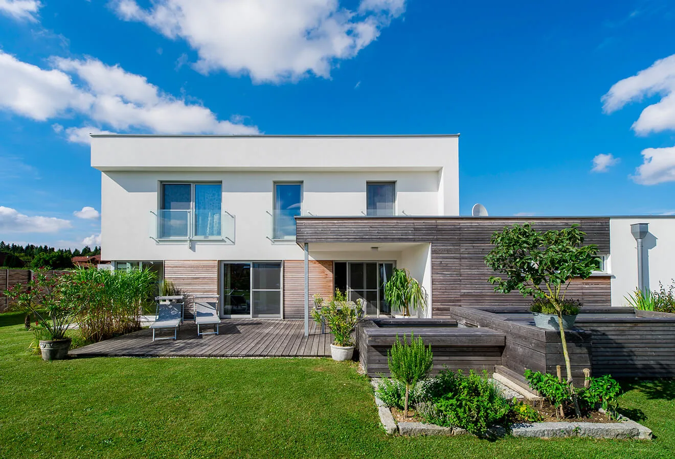 modernes Einfamilienhaus in Ziegelmassivbauweise
