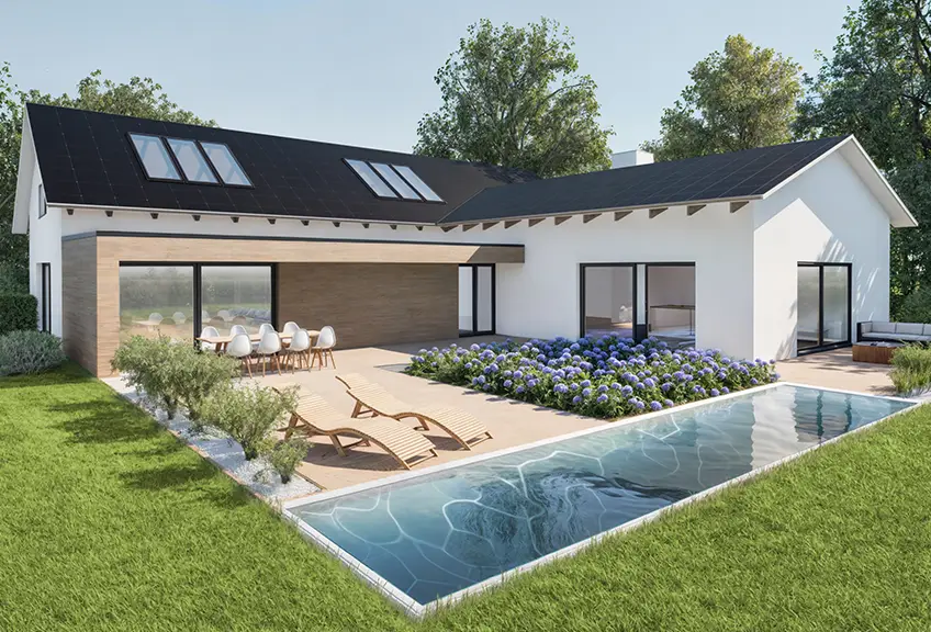 Bungalow mit Pool