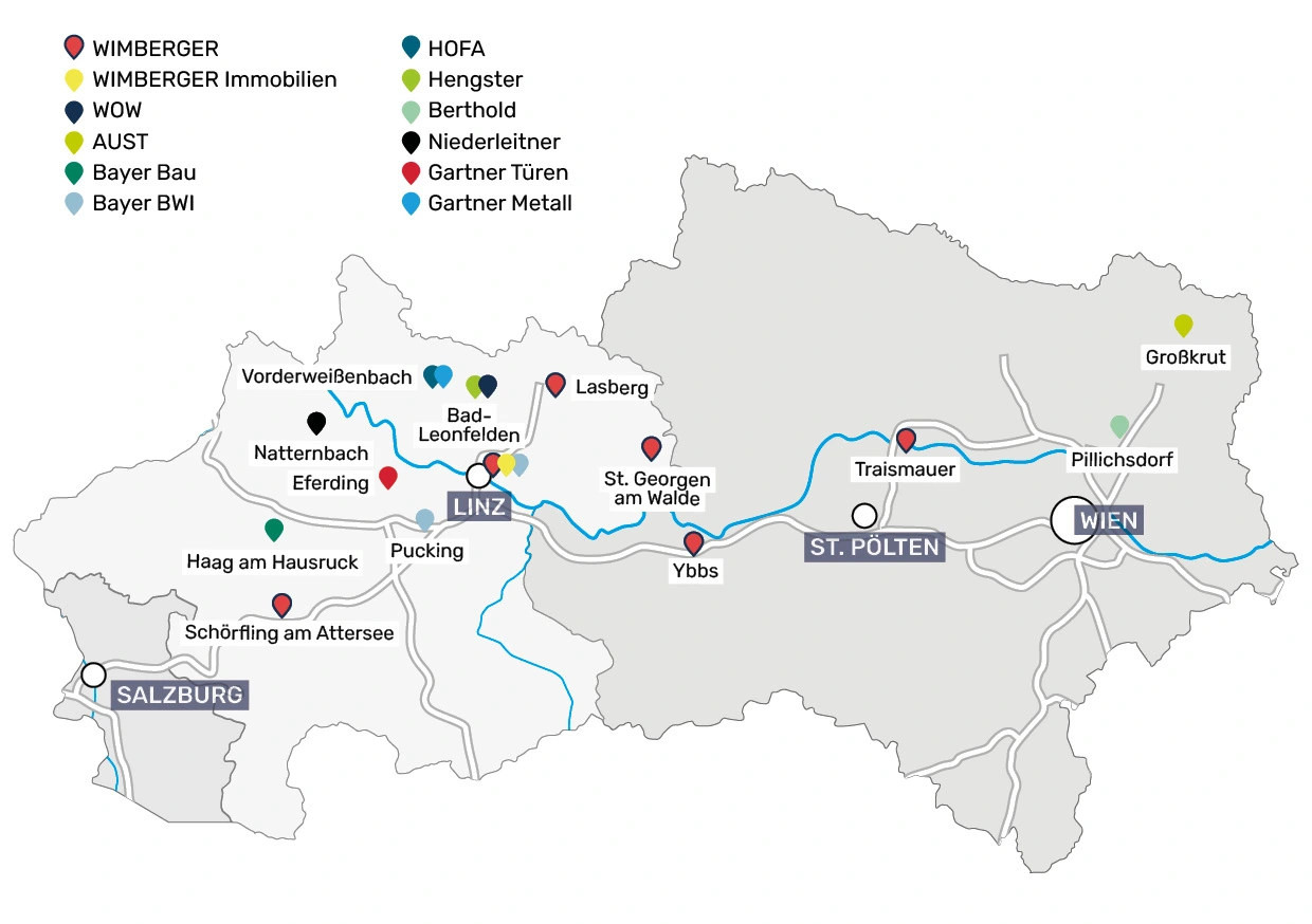 Baufirma in Oberösterreich, Niederösterreich und Salzburg