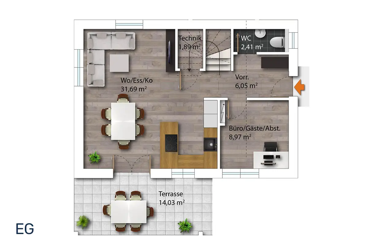 Vorteilshaus ALEA 1 Grundriss Erdgeschoss