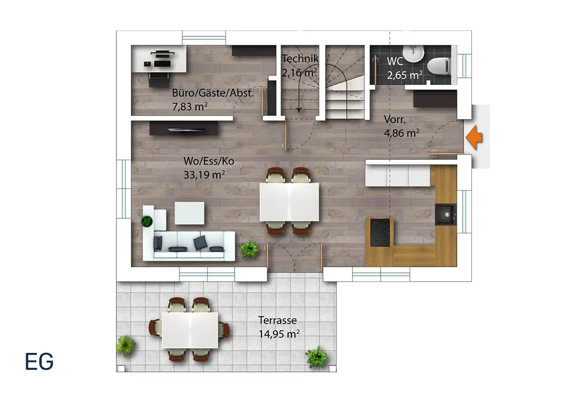 Vorteilshaus ALEA 2 Grundriss Erdgeschoss