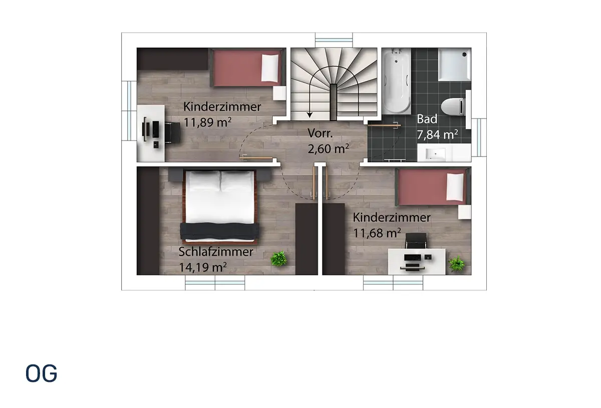 Vorteilshaus ALEA 1 Grundriss Obergeschoss