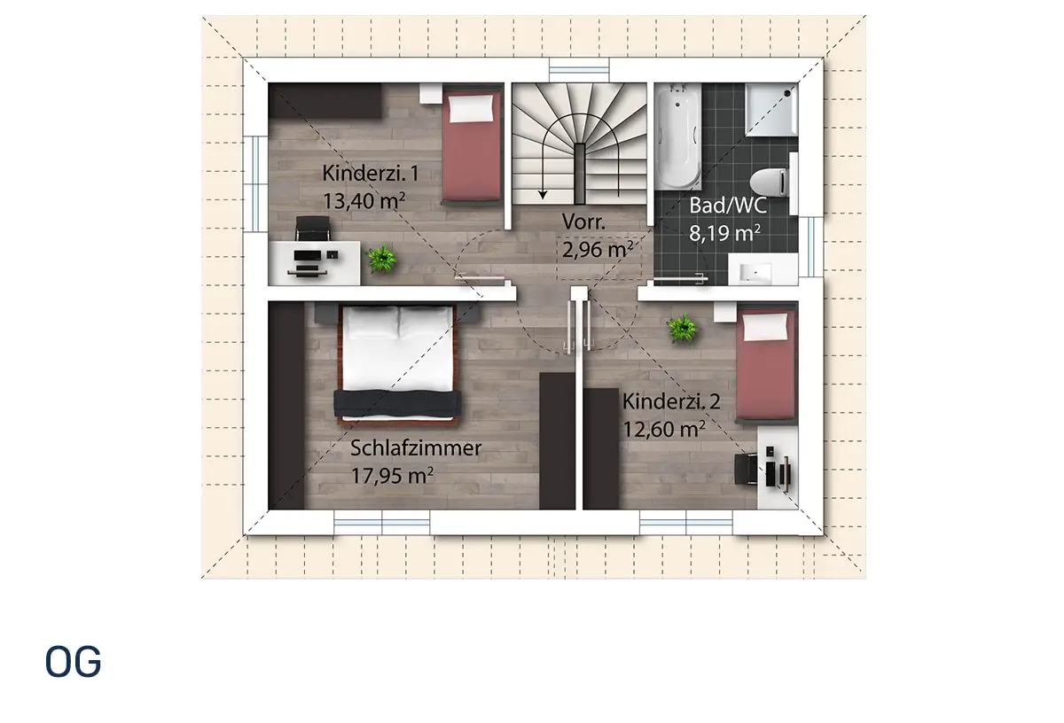 Vorteilshaus Fortuna I Grundriss OG
