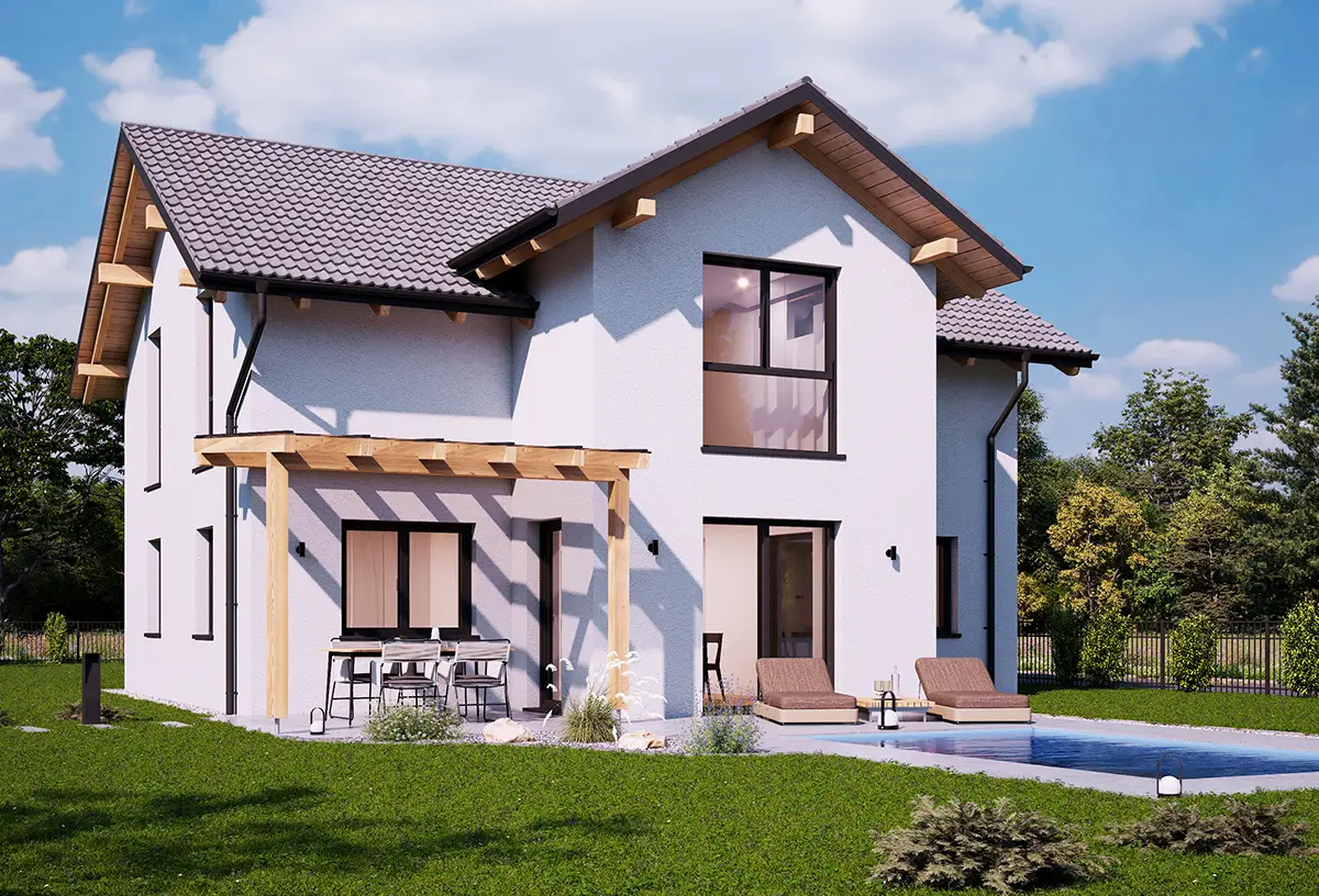 Barrierefreier Bungalow mit ebenerdigem Garten