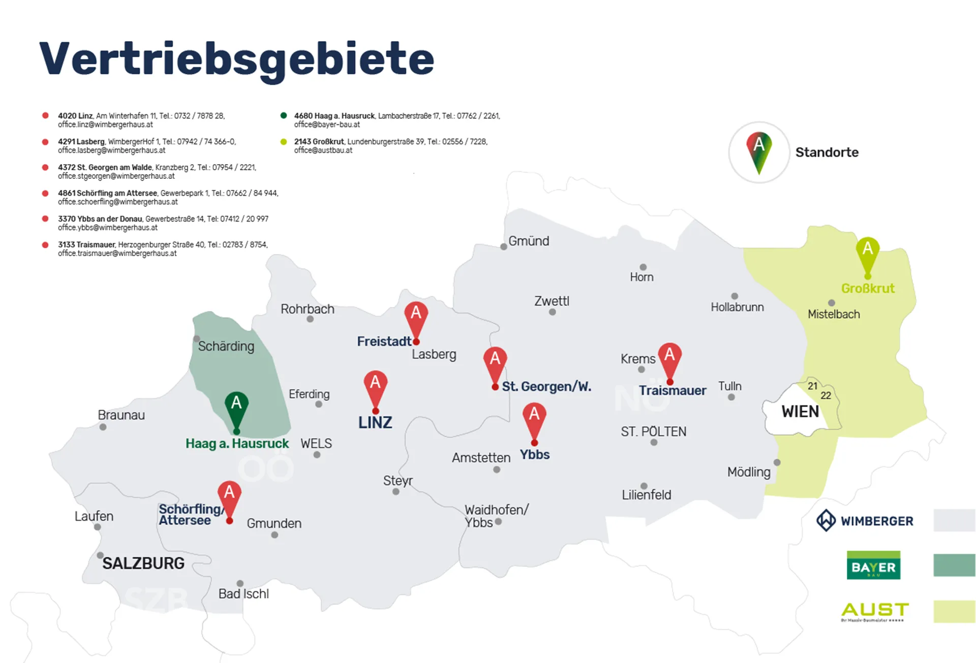 Baufirma in Oberösterreich, Niederösterreich und Salzburg